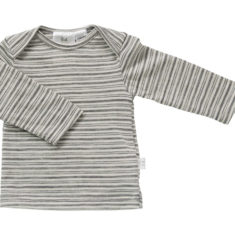 Babu Merino Long sleeved t-shirt Grey Stripe